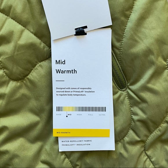 Sold Lululemon Insulated Quilted Long Bomber - Juniper Green - Picture 8 of 10